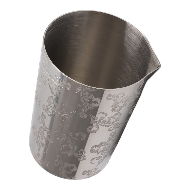 Cocktail Mixing Glass 304 Stainless Steel Heat Preservation Engraved Bartending