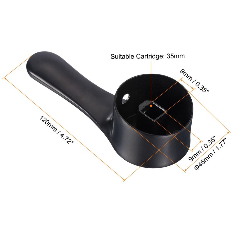 uxcell Single Lever Faucet Handle for 35mm Cartridge, Zinc Alloy