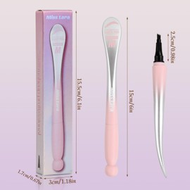 Eyebrow Pencil, Eyebrow Pencil with 4 Prongs, Waterproof and Sweat-Proof, Suitable for Girls, Lasting without Makeup Removal, to Create Natural and Realistic Hair-Like Eyebrows (02# black)