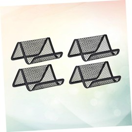 Ciieeo Metal Business Card Display Stand 4pcs Iron Mesh Holders Name Organizer Phone Support