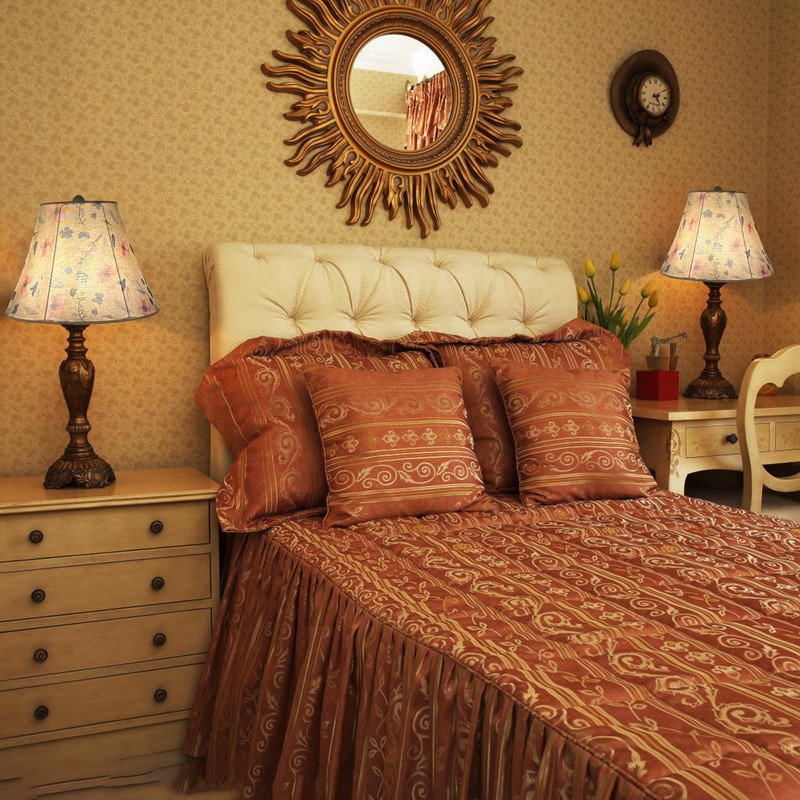 Bell Lamp Shades Set of 2, 6" Top x 12"