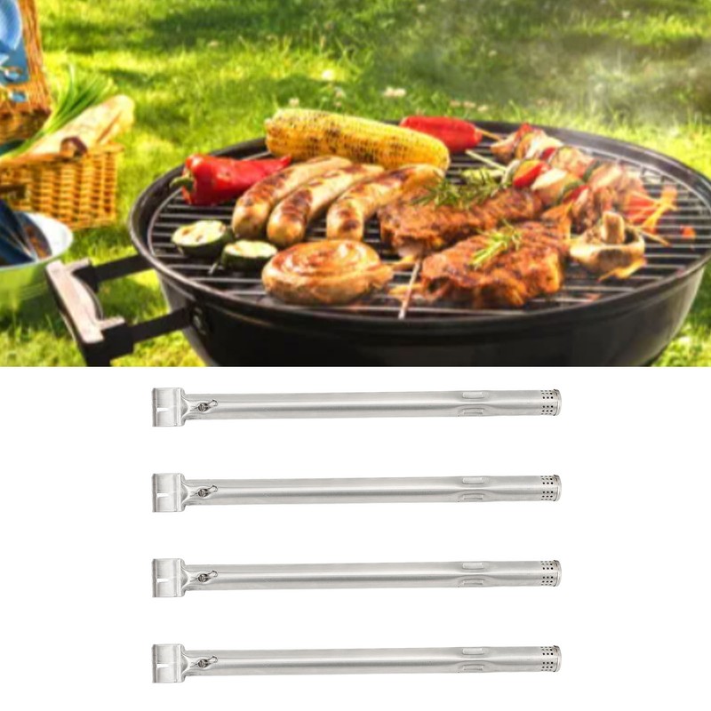 4PCS Gas Grill Burner Tube Stainless Steel Universal High Strength