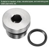 YOKIVE M18 x 1.5 Stainless Steel Pipe Plug, Internal Hex
