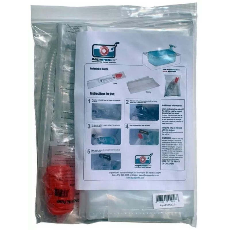 AquaPodKit AquaPod Kit 65 gal Emergency Water Storage Drinking Water