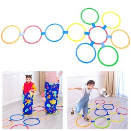 10 piezas de anillos de entrenamiento de agilidad y velocidad, juego de anillos seguros y ecológicos, anillos de velocidad coloridos para ayuda de entrenamiento de jardín de infantes, ejercicio(29cm)