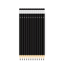 imiiHO 001 2B Pencils, Pack of 12, Wood Lead Pencils (2B)