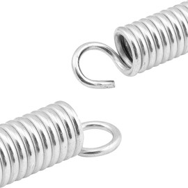 iPEAK Extension Spring Small Tension Extended Compressed Springs Dual Hook end Heavy Duty Stainless Steel Replacement Springs (4 Pcs)