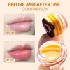 Leogony 2PCS Honey Pot Lip Balm Set, Moisturizing Strawberry Honeybalm