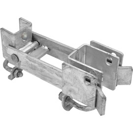 Jake Sales Chain Link Commercial Strong Arm Double Gate Latch - Latches Two Gates Together Without The Need of a Drop Rod - Chain Link Double Gate Latch for 1-5/8inches Thru 2inches Gate Frames