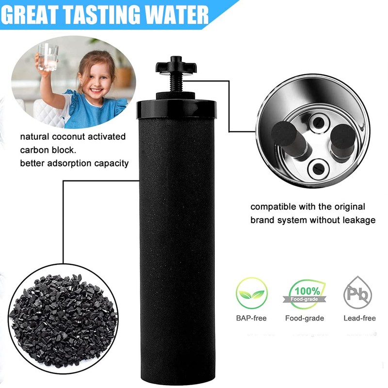 Water Filter Replacement Charcoal Compatible with Berkey® BB9-2® Gravity Filter