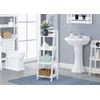 UTEX 4-Tier Ladder Shelf, Bathroom Shelf Freestanding, 4-Shelf Spacesaver Open