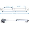 40N/9 lb Gas Support Cabinet Door Hinge Safety Lift Support,