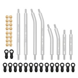 MEUS RACING Stainless Steel Links Set High Clearance Links for 1/18 TRX4M K10 High Trail F150 RC Crawler (K10 High Trail F150)