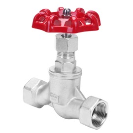 GOVALVE Shut Off Globe Valve - 3/4" NPT Female Thread Stainless Steel 304 Heavy Duty S Type Rotary Sluice Stop Valve