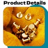 Zhooooonglf Brass Chicago Screws 8×4×6mm 20Pack Rivets Bookbinding Stud Screws