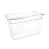 Vogue Polycarbonate 1/3 Gastronorm Container 200 mm Deep, Clear, Capacity: