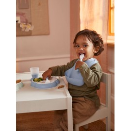 BabyBjörn 4 Piece Children's Tableware Set, Pale Blue