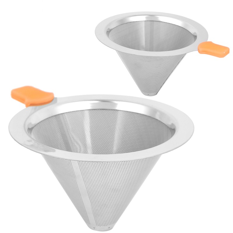 Coffee Maker Drip Filter Double Layer Stainless Steel Reusable Coffee