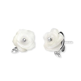 Engelsrufer Women's Earrings Rose Garden Sterling Silver Nickel-Free, Sterling Silver, No Gemstone