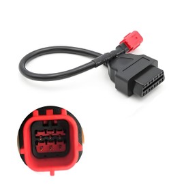 Yalgdlen OBD 6pin Motorrad Motorbike Euro5 Euro6 OBD Adapter OBD2 Connector Cable for Yamaha Guzzi Kawasaki Suzuki Motorcycle