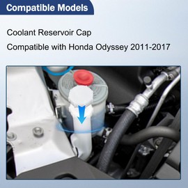Panwarmoll Reservoir Coolant Protection Cap Fit for Honda Odyssey 2011-2017 Replaces # 19102-RV0-A00 19102RV0A00 Radiator Overflow Expansion Tank Cap/Coolant Reservoir Cap