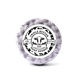 Emily Victoria Body Buffer Triple Butter Seifenschwamm, 200 g – You Filthy Cow