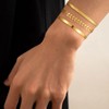 Gold Bracelets for Women Waterproof 14K Gold Plated Snake/Fishbone Chain