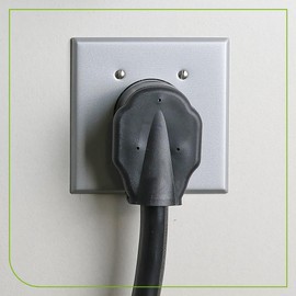 Leviton 2-Gang Flush Mount 2.15 Inch Dia. Device Receptacle, Standard, Aluminum, 4934