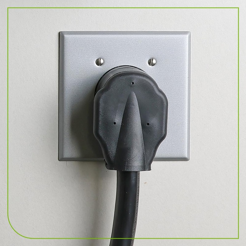 Leviton 2-Gang Flush Mount 2.15 Inch Dia. Device Receptacle, Standard,