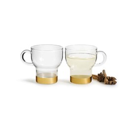 Sagaform Glassmug 2-Pack Small, Gold