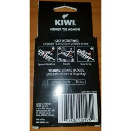 Kiwi Lot Of 3 PAIRS KIWI Sneakers No-Tie Laces WHITE NEW ELASTIC MASK STRING