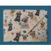 Unbranded Pug Dogs Birthday Party Card & Printed Envelope hand-crafted