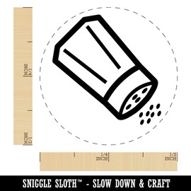 Salt Pepper Shaker Rubber Stamp for Stamping Crafting Planners - 1/2 Inch Mini