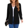 Womens Casual Open Front Long Sleeve Cardigan Lightweight Soft Knit