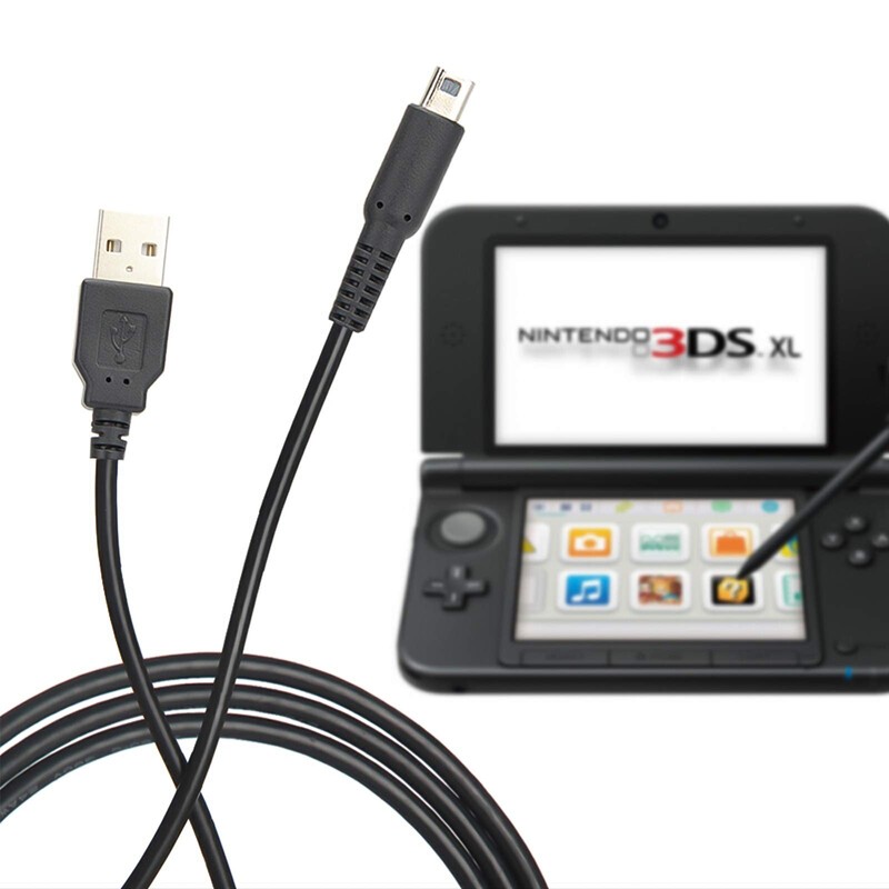 Liroyal 3DS Cable, Charging Cable, Charger Cable, Set of 2,