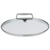Cristel Castel'Pro Domed Glass Lids With Fixed Stainless Handle (9.5")