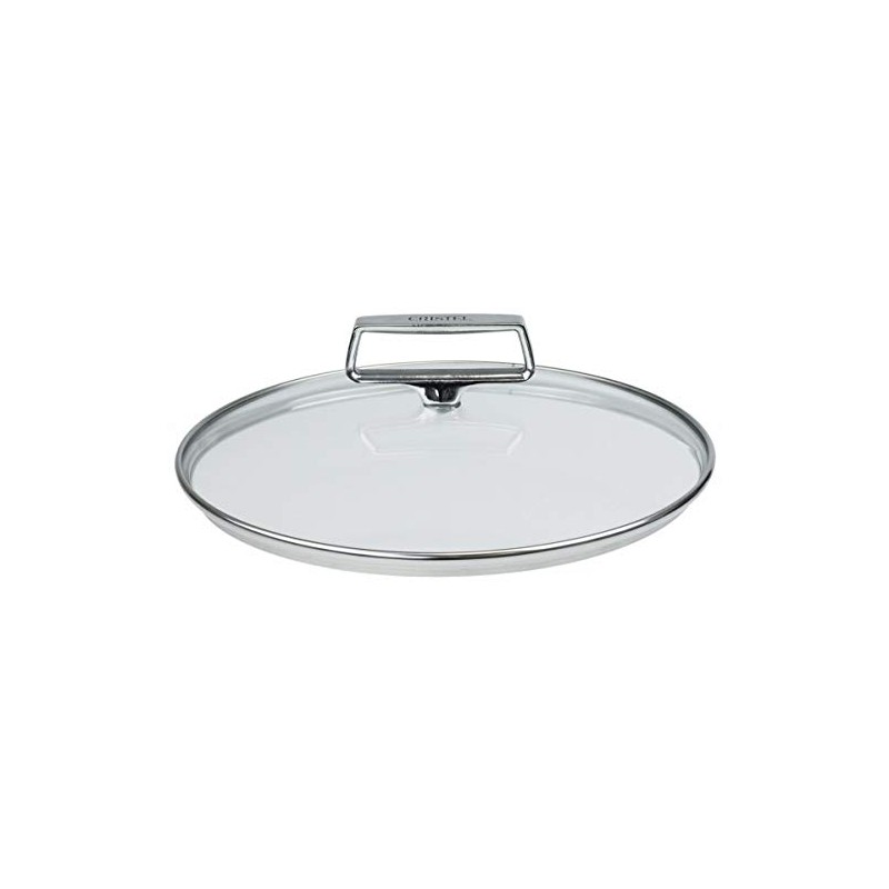 Cristel Castel'Pro Domed Glass Lids With Fixed Stainless Handle (9.5")