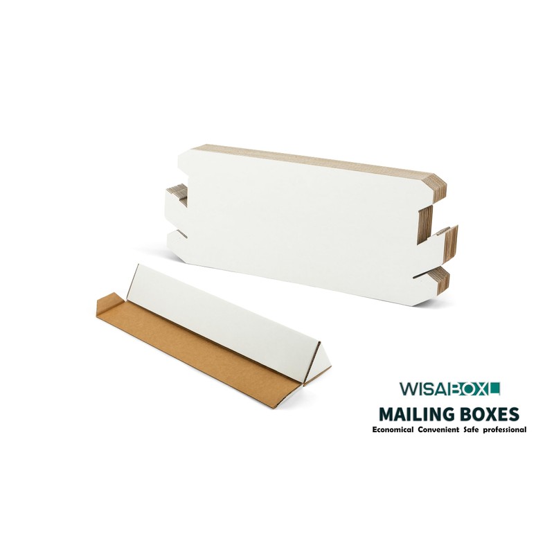 wisaiboxl Triangle Mailing Tubes, 18.25x3x3 inch Shipping Box, 25-Pack