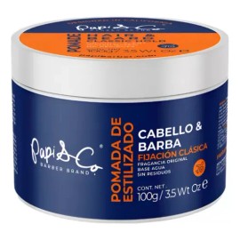 Pomade Para Cabello Y Barba Classic Hold Papi & Co 100g
