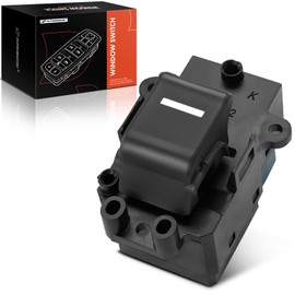 A-Premium Power Window Switch Compatible with Honda Ridgeline 2006 2007 2008, Rear Left or Right Side, Replace# 35770SJCA01ZA, Grey