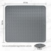 Silicone Dish Drying Mat for Multiple Usage, Non-Slip Easy Clean