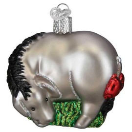 Old World Christmas Eeyore Glass Hanging Ornament