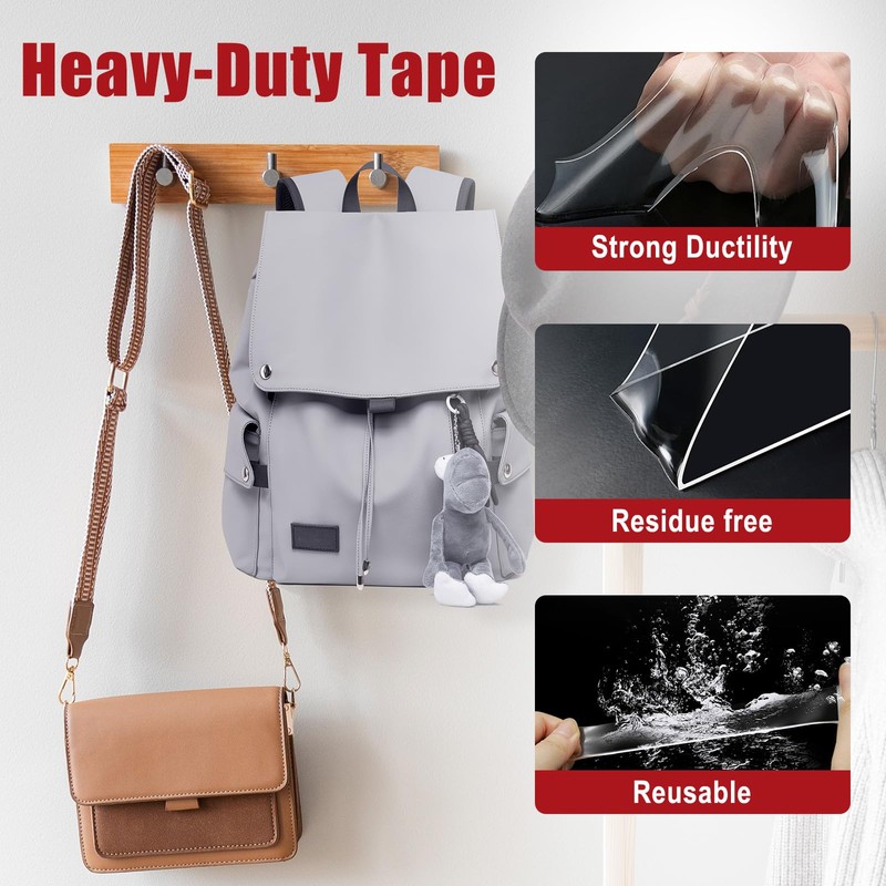 CHANGTIKEJI Double Sided Tape Heavy Duty 8 Rolls 1 Inch