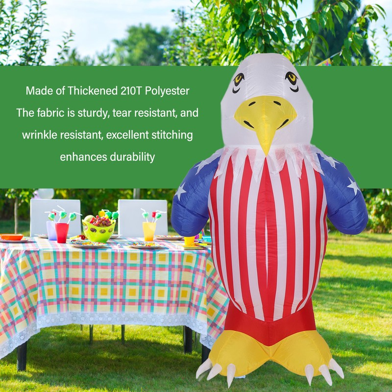 Inflatable Eagle Patriotic Independence Day Decor IP44 Waterproof Blow Up