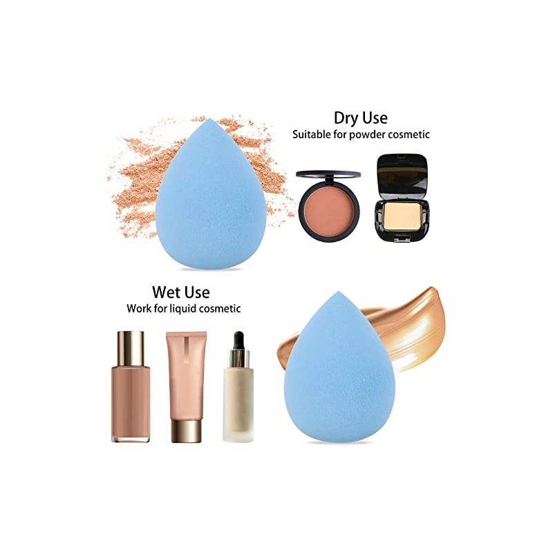 10 piezas de esponja de maquillaje en forma de huevo