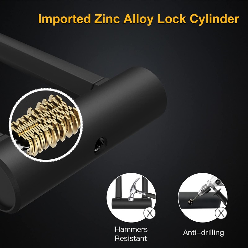 UBULLOX Bike U Lock Heavy Duty Bike Lock Bicycle U