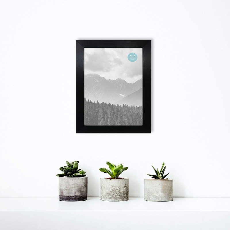 pf+a REAL GLASS A5 Frame - Black A5 Photo Frame