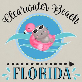 CafePress Clearwater Beach Florida Canvas Tote Top Zipper Closure