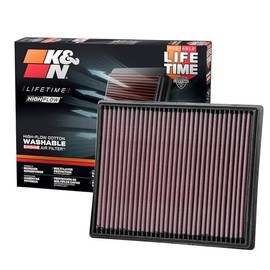 K&N 33-5116 Filtro de Aire de Alto Flujo Lavable para Motor para Nissan Frontier 2020-2025