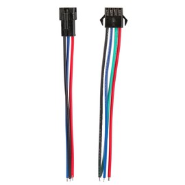 FONGKNOX 10 Pairs 4 Pin JST SM Male Female Plug LED Connector 10 cm Long line 24 AWG LED Controller Maternal Connector Cable for RGB 5050 3528 WS2801 LED Light Band Adapter kit